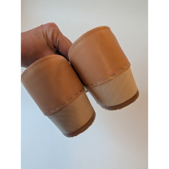 Sandgrens Anthropologie Clogs Brett low closed back Ecru Tan size 40 (9/9.5) - Picture 7 of 9